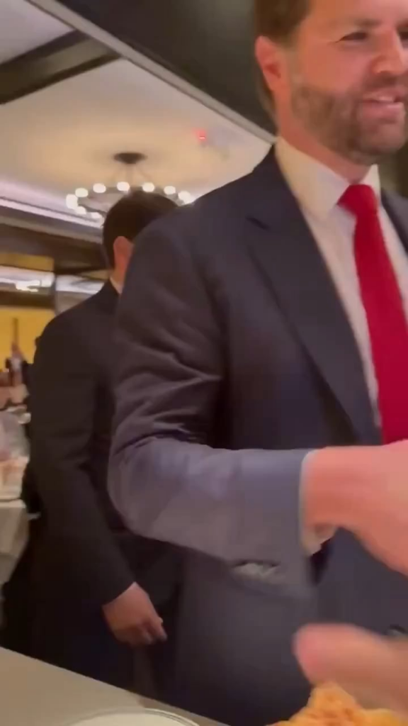 Protesters to JD Vance and Pete Hegseth: Free D.C.! Free Palestine! Trump is the Hitler of our time!