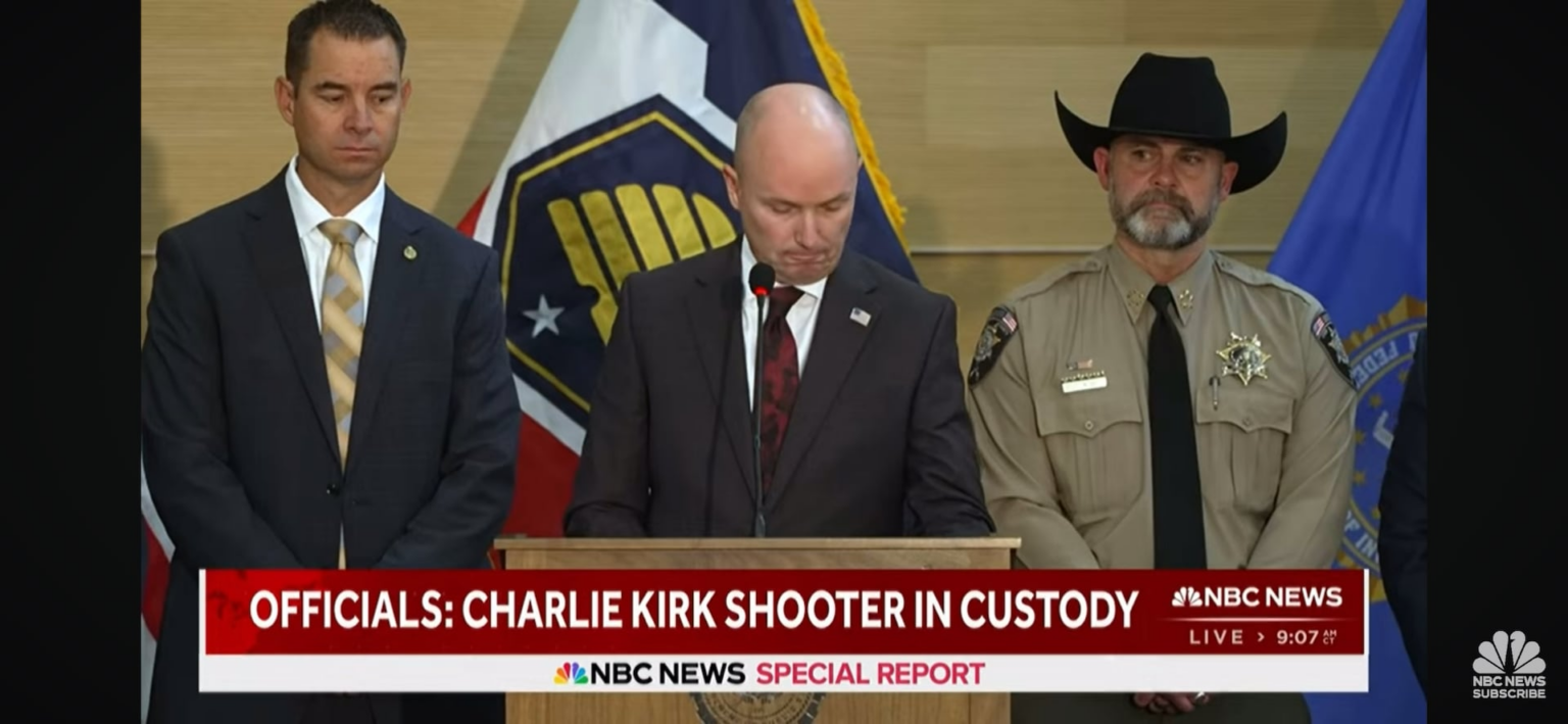 Utah governor Spencer Cox says ‘notices bulges OwO’ at press conference on Kirk Shooter