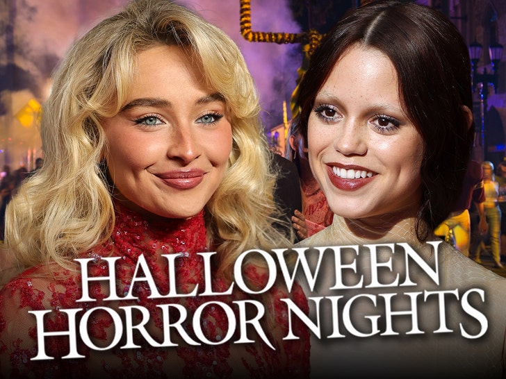 sabrina carpenter jenna ortega halloween horror nights getty 1