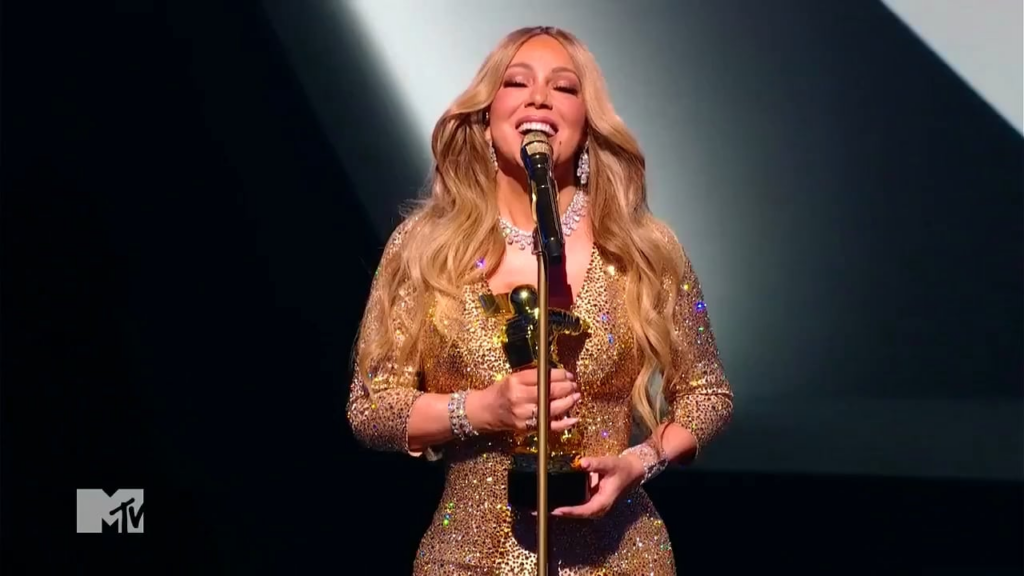 Mariah Carey: "I can't believe I'm getting my first VMA tonight. I just have one question; What in the Sam Hill were you waiting for?!"