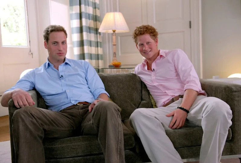 Prince Harry and Prince William in June 2007. BBC News & Current Affairs via Getty Images