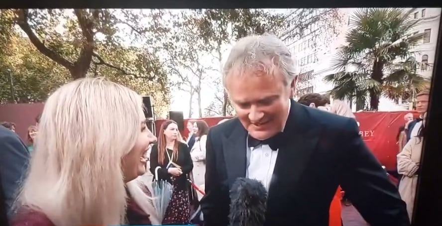 Hugh Bonneville uses the premiere of the new Downton Abbey film to speak up about Gaza on live television