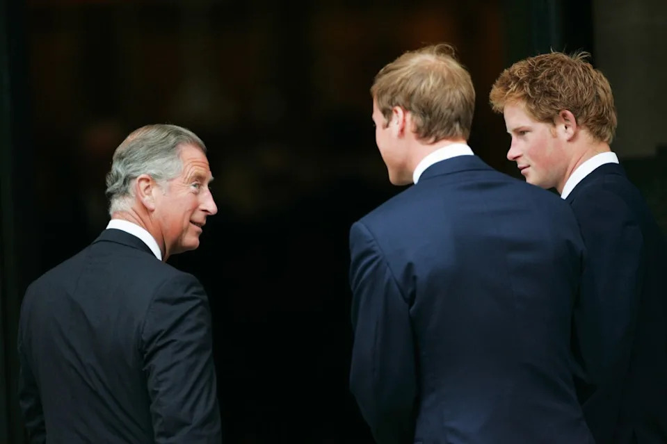 King Charles with his sons 