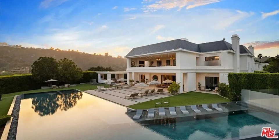 Set on 5 acres, the property include a pool, fire pit, and multiple seating areas. <span class="image-credit">(Realtor.com)</span>