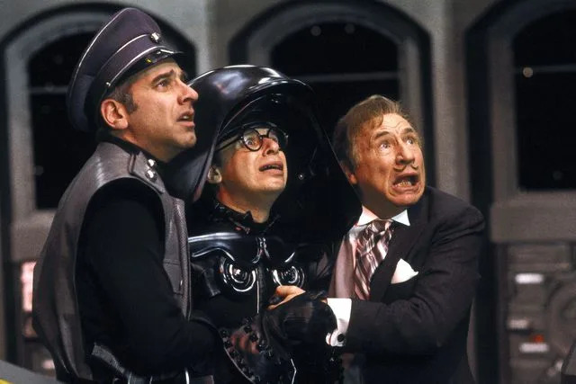 MGM/ Courtesy Everett Collection. George Wyner, Rick Moranis, and Mel Brooks in 'Spaceballs'