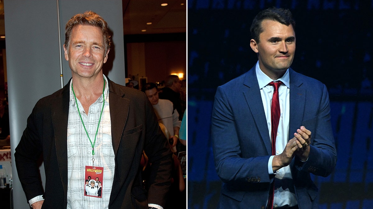 Charlie Kirk and John Schneider