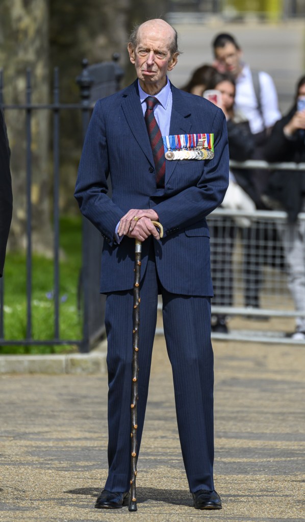 Duke of Kent standing in a suit 