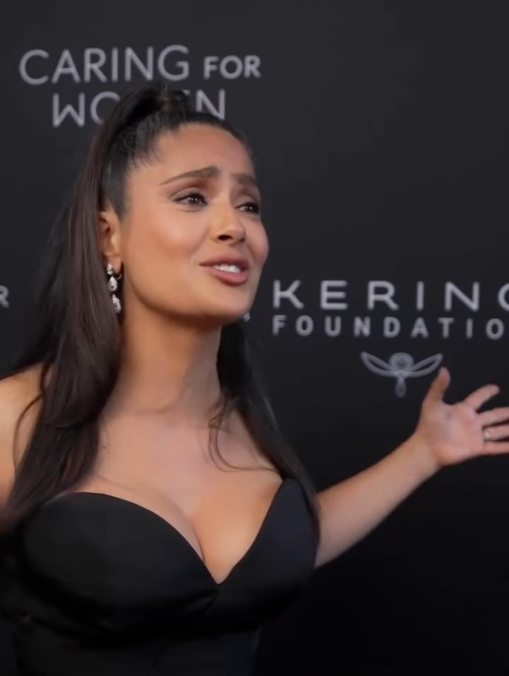 Salma Hayek, in the Kering foundation's caring for Women event , Sept 2025
