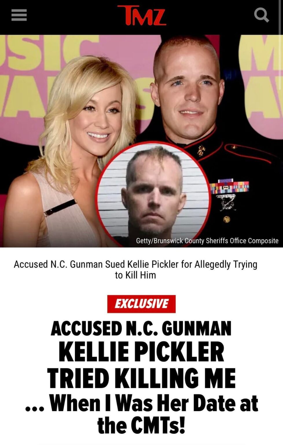 Alleged North Carolina Mass Shooter Sued Kellie Pickler Earlier This Year For Trying To Poison Him While He Was Her Date To The 2012 CMT Awards
