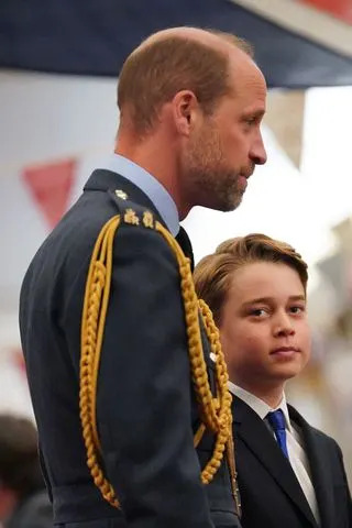 Getty Prince William and Prince George on May 5, 2025.