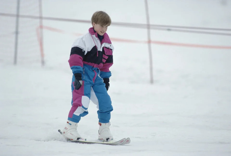 <em>A baby Prince William during a skiing holiday in Austria, circa 1991. </em>