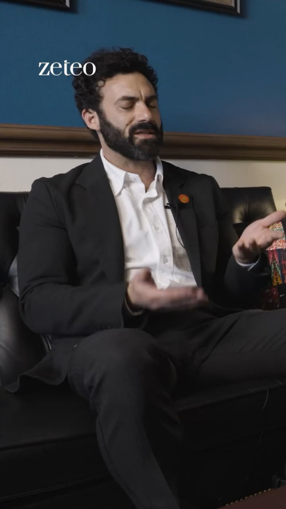 Morgan Spector: “Israel wants to portray itself as David—Israel is Goliath. Israel has been Goliath for a long time. And I felt it was important to take a position, especially somebody in my industry, because it was clearly dangerous. People were being told ‘you can’t talk about this.’“ Morgan Spector: “Israel wants to portray itself as David—Israel is Goliath. Israel has been Goliath for a long time. And I felt it was important to take a position, especially somebody in my industry, because it was clearly dangerous. People were being told ‘you can’t talk about this.’“