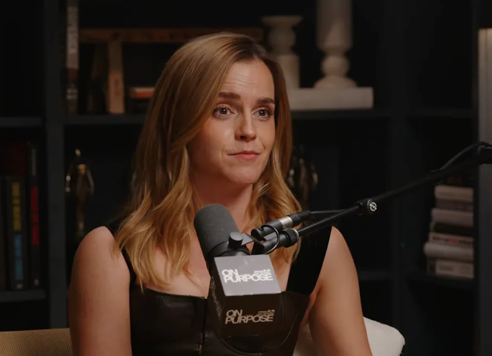 Emma Watson sat down with Jay Shetty for her first podcast interview (Jay Shetty Podcast/YouTube)