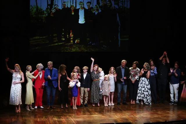 Cindy Ord/Getty The 'Dawson's Creek' cast and James Van Der Beek's family at the reunion event