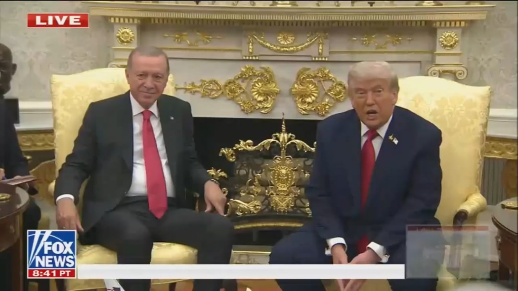 Trump: Rigged election. *points to Erdogan* He knows about rigged elections better than anybody.