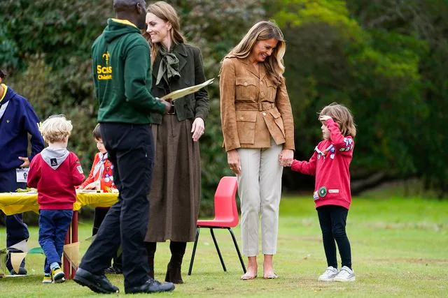 Nathan Howard - WPA Pool/Getty  Kate Middleton and Melania Trump on Sept. 18, 2025