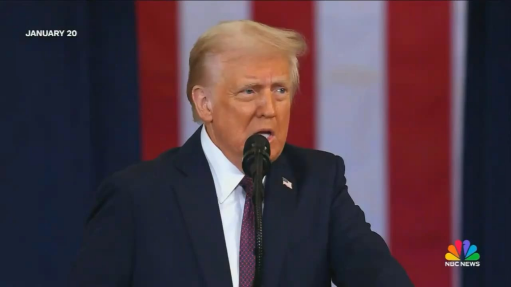 Meet the Press put together a clip of Trump vowing in January to "bring back free speech to America," followed by him saying last Friday that negative coverage of him is "no longer free speech"