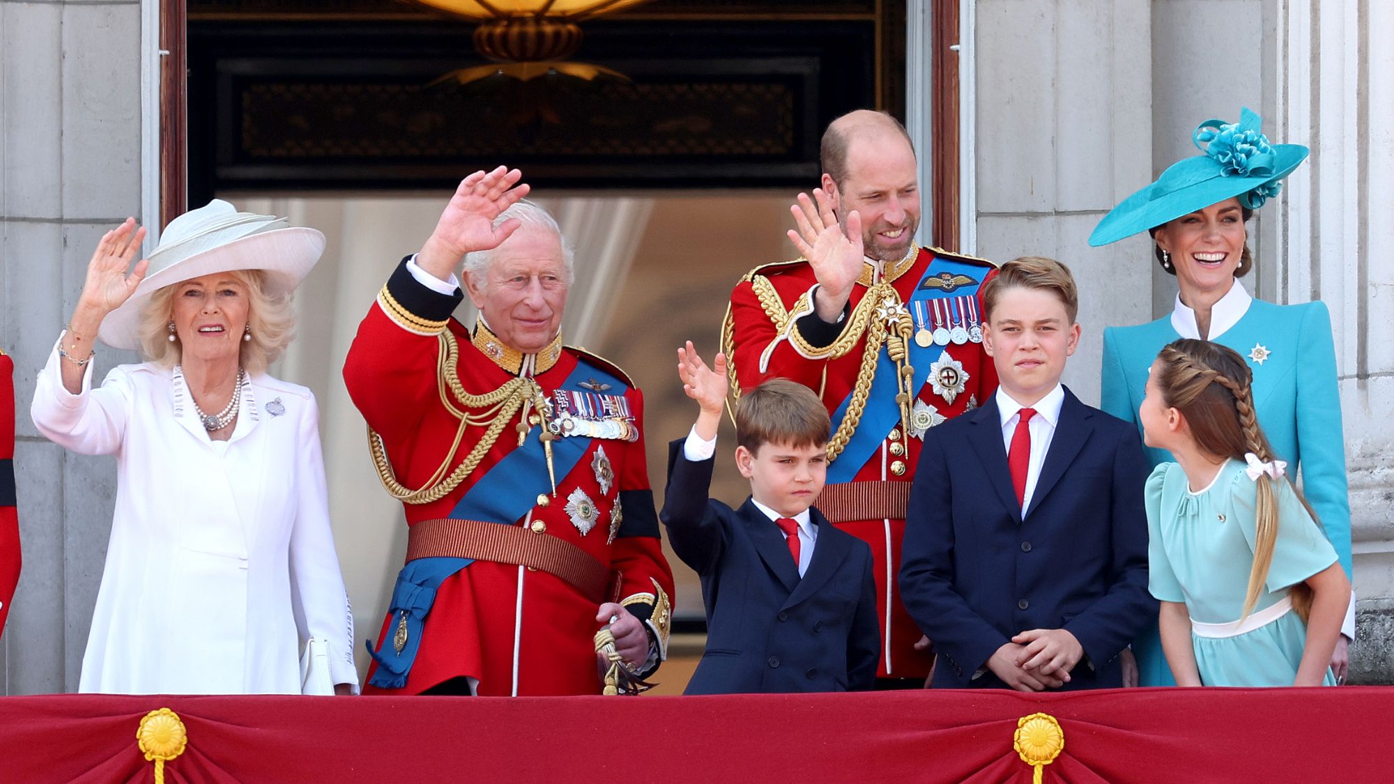The royal family attends Trooping the Colour in 2025
