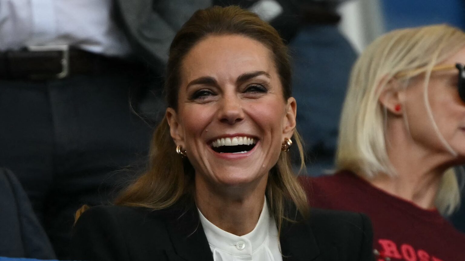 Catherine, Princess of Wales attends the Women's Rugby World Cup pool A match between England and Australia at Brighton &amp; Hove Albion Stadium, Brighton