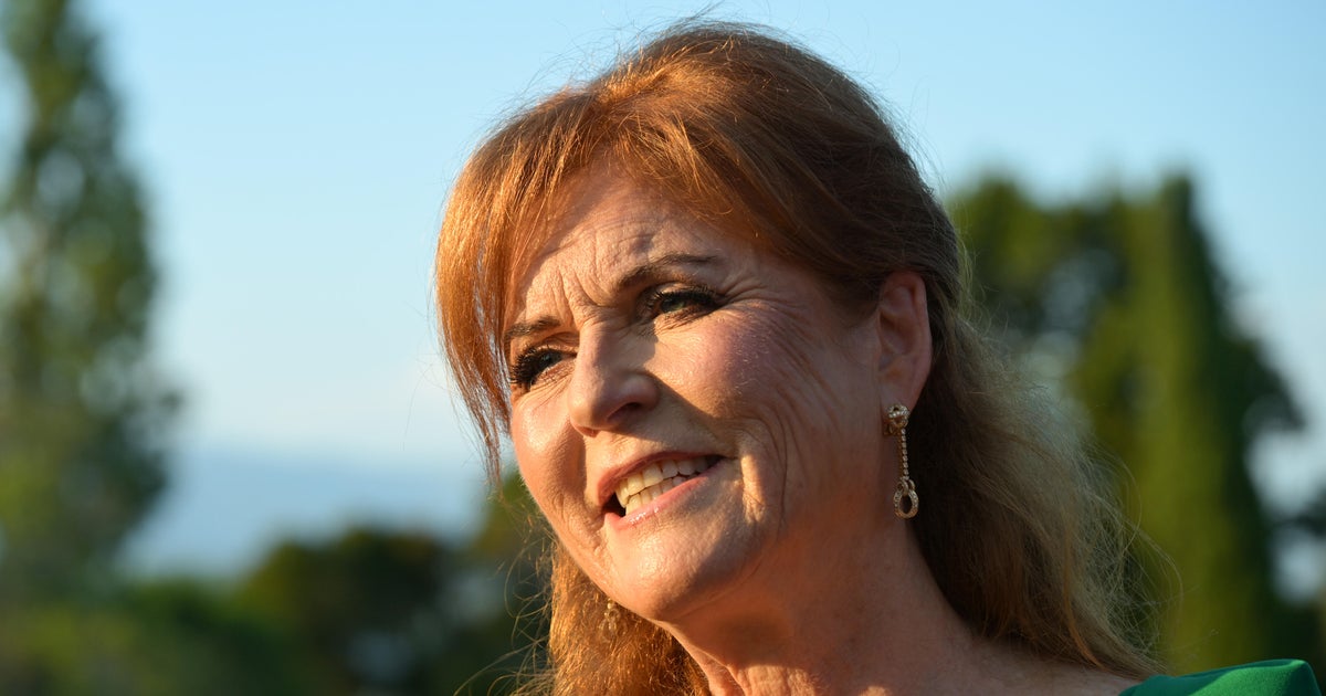 Sarah Ferguson, Duchess of York, attends the Knights Of Charity Gala at Chateau de la Croix des Gardes on July 17, 2025, in Cannes, France. 