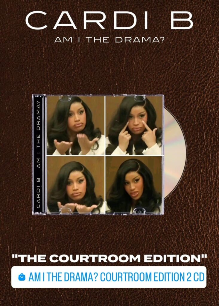 Cardi B unveils 'Am I The Drama?' Courtroom Editions
