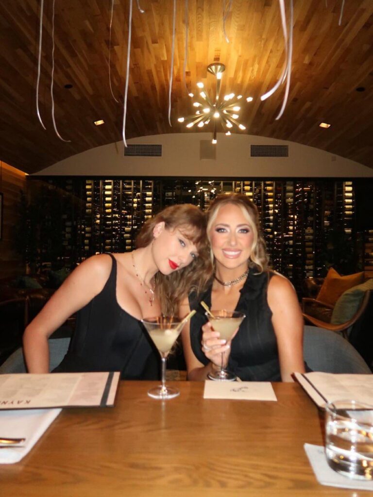 Taylor Swift and MAGA Barbie Brittany Mahomes celebrating her 30th Birthday