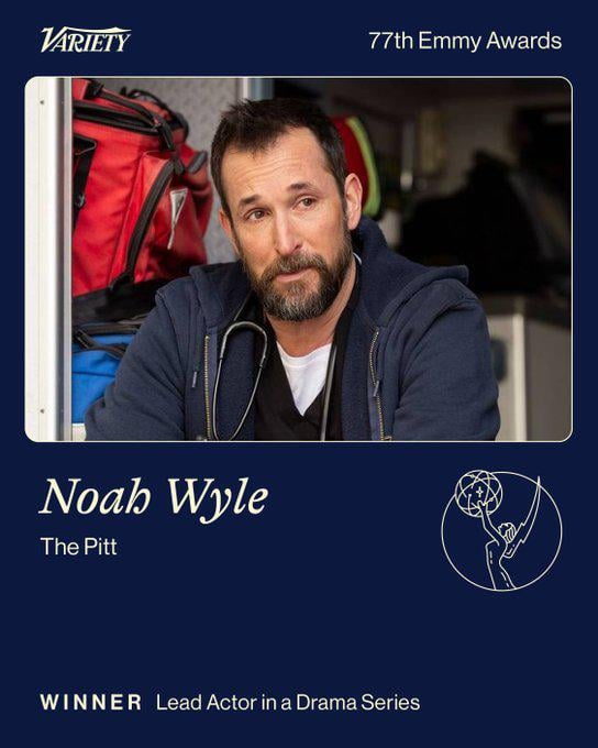 Noah Wyle wins Outstanding Lead Actor in a Drama Series or Movie at the EMMYs for ‘THE PITT’