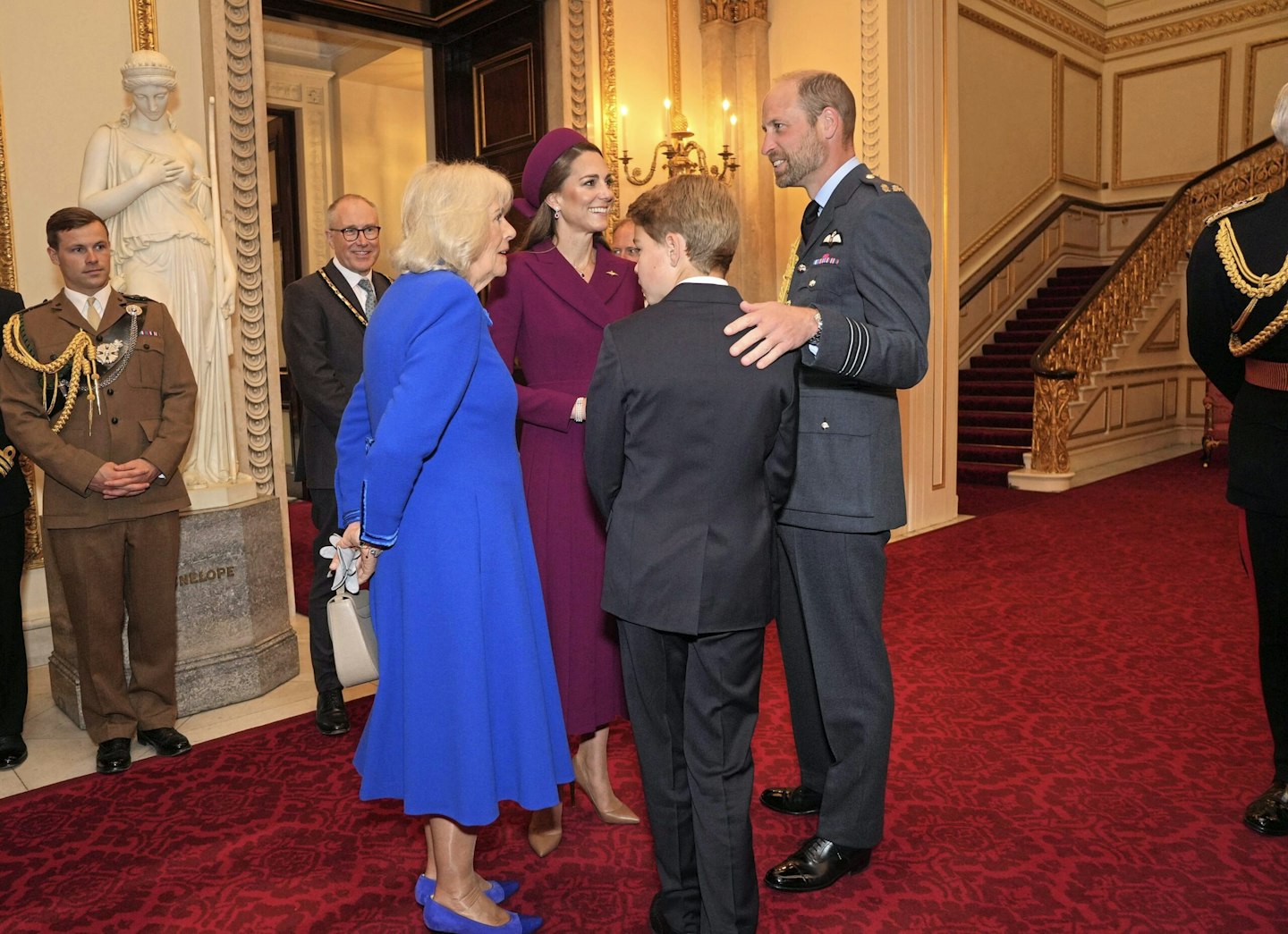 kate middleton, prince william, george and camilla