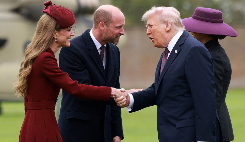 Kate Middleton recreates trusty look with nod to Diana to greet the Trumps