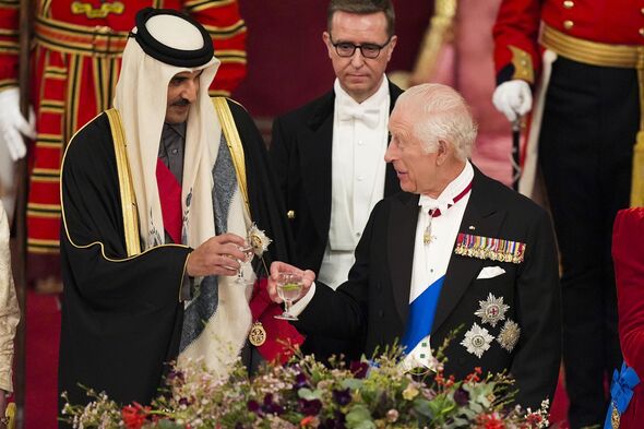 The Emir of Qatar and King Charles 
