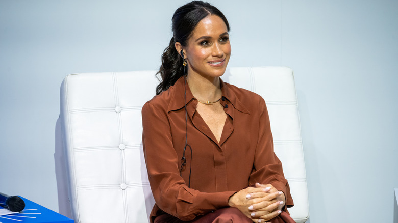 Meghan Markle smiling during a 2024 trip to Colombia