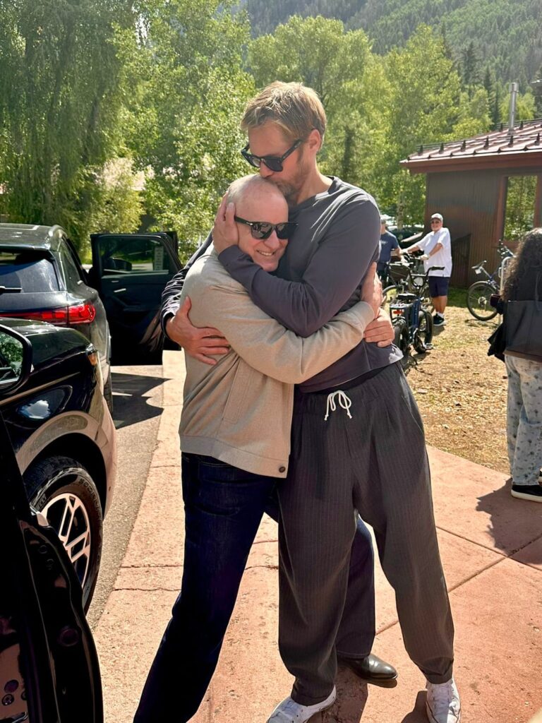 Alexander and Stellan Skarsgård at the 2025 Telluride Film Festival