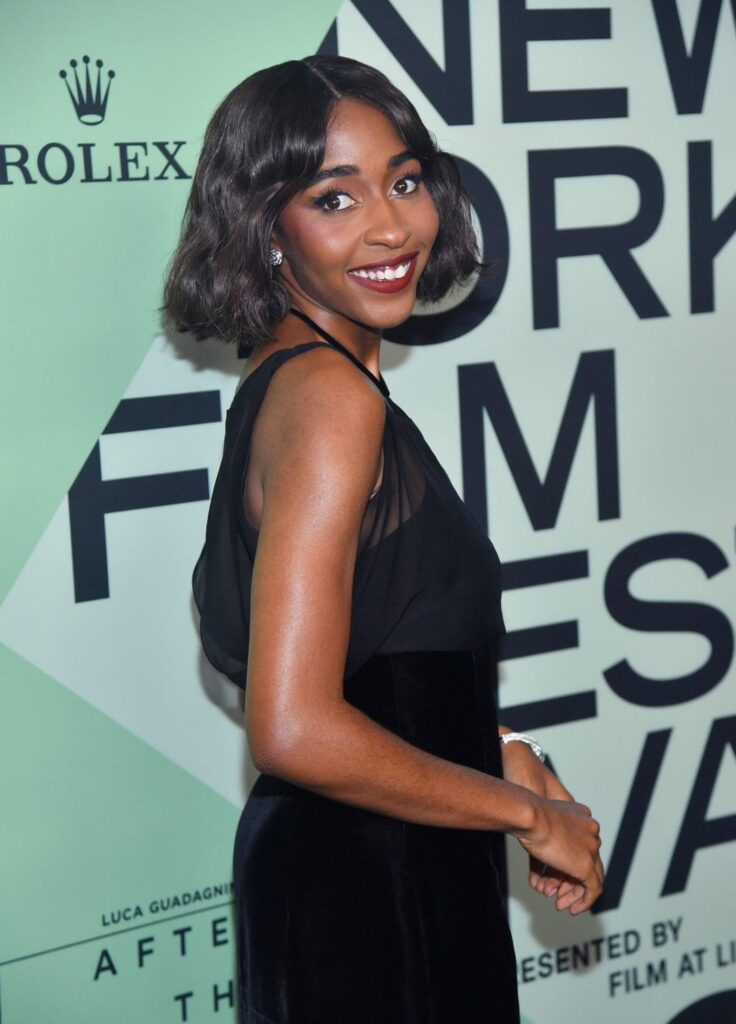 Ayo Edebiri attends the "After The Hunt" Red Carpet during the 63rd New York Film Festival