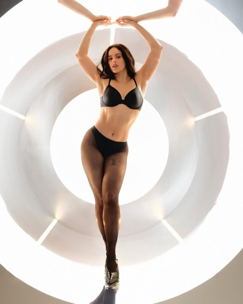 Rosalía stars in the latest campaign for Calvin Klein. Photographed by Carlijn Jacobs.