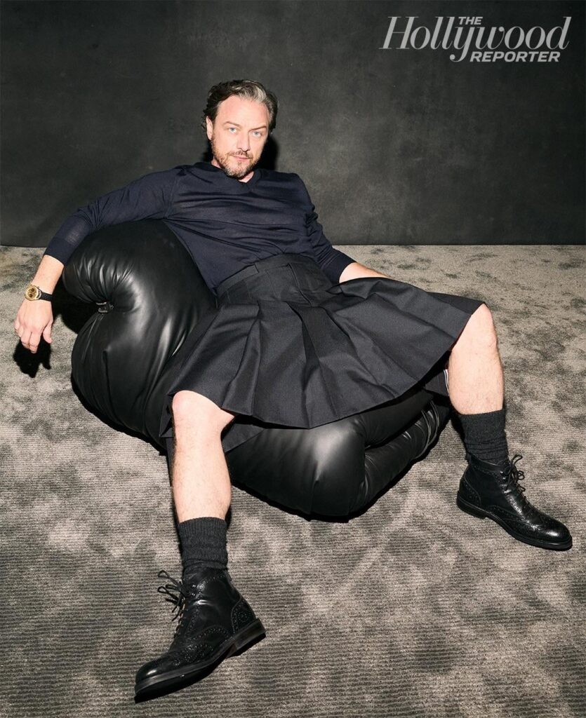 James McAvoy wears a kilt at The Hollywood Reporter TIFF Portrait Studio to promote his directorial debut ‘California Schemin.’ Styled by Fabio Immediato. (September 6, 2025)