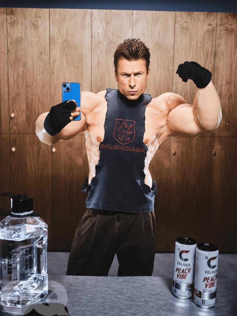 Glen Powell for GQ, photographed by Bobby Doherty