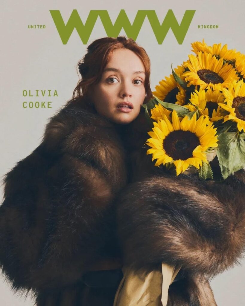 Olivia Cooke covers the latest issue of ‘Who What Wear’, Photographed by Matt Healy.