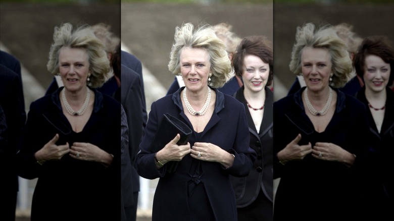 Queen Camilla opening a pavilion in Regent's Park in 2005.