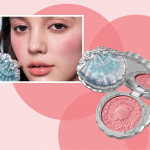 Flower Knows Shell's Jewel Silk Satin Embossed Blush in Coral Seashell, which shoppers are comparing to pricier blushes from luxe brands like NARS and Hourglass.