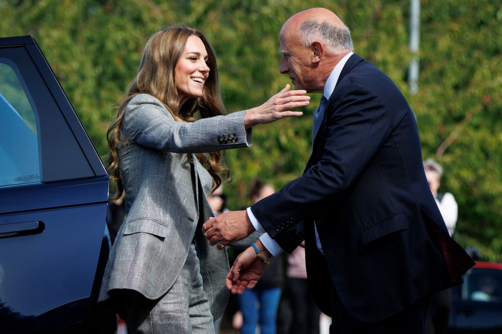 Princess Kate and Jamie Lowther-Pinkerton embracing