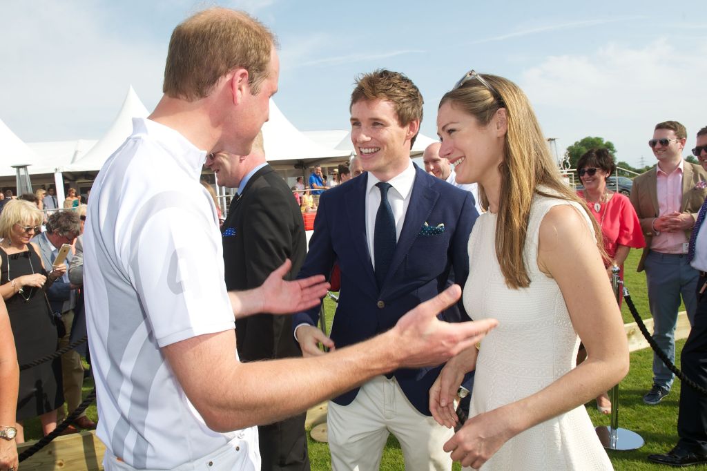 Eddie Redmayne meeting Prince William