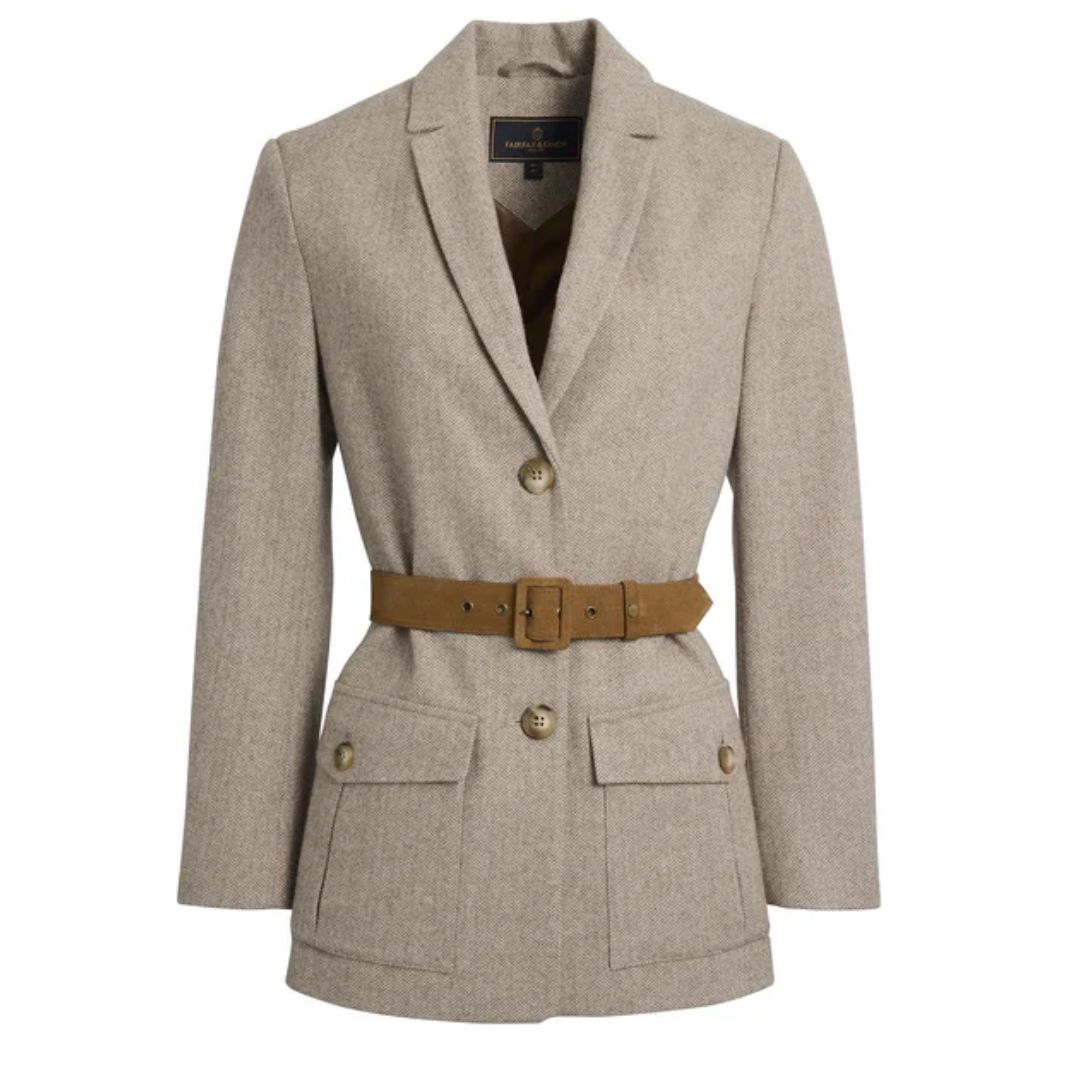 Fairfax &amp; Favor Eloise Almond Herringbone Jacket