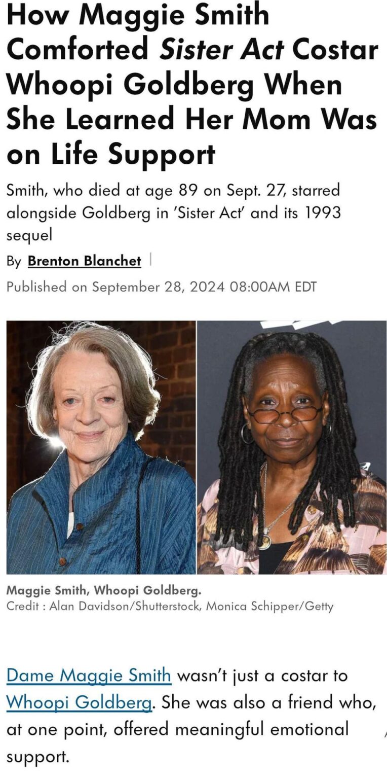 Remembering Maggie Smith on her death anniversary
