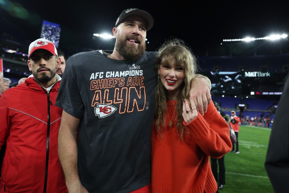 Travis Kelce and Taylor Swift 