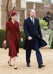 WINDSOR, ENGLAND - SEPTEMBER 17: Catherine, Princess of Wales and Prince William, Prince of Wales walk to greet US President Donald Trump and First Lady Melania Trump at Windsor Castle on day two of the US President Donald Trump's second state visit to the UK on September 17, 2025 in Windsor, England. (Photo by Ian Vogler - WPA Pool/Getty Images)