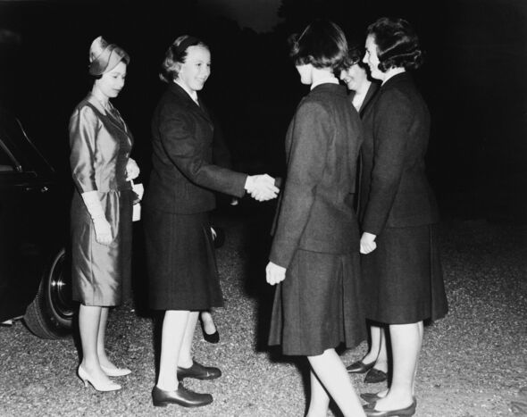Princess Anne And Mother Queen Elizabeth At Beneden College