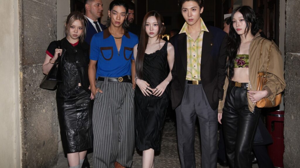 Dario Vitale debuts as Versace creative director in 'intimate' event with VIPs and sex-charged looks