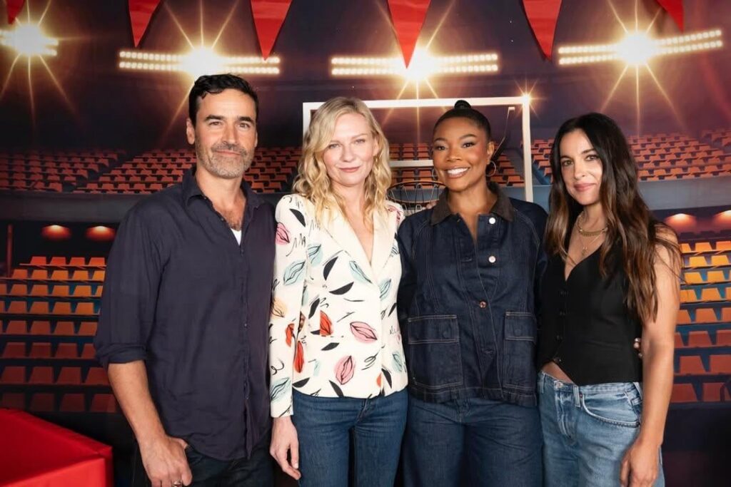 Jesse Bradford, Kirsten Dunst, Gabrielle Union and Lindsay Sloane attended the ‘Bring It On’ 25th Anniversary screening and Q&A at the Alamo Drafthouse in LA. (September 21, 2025)