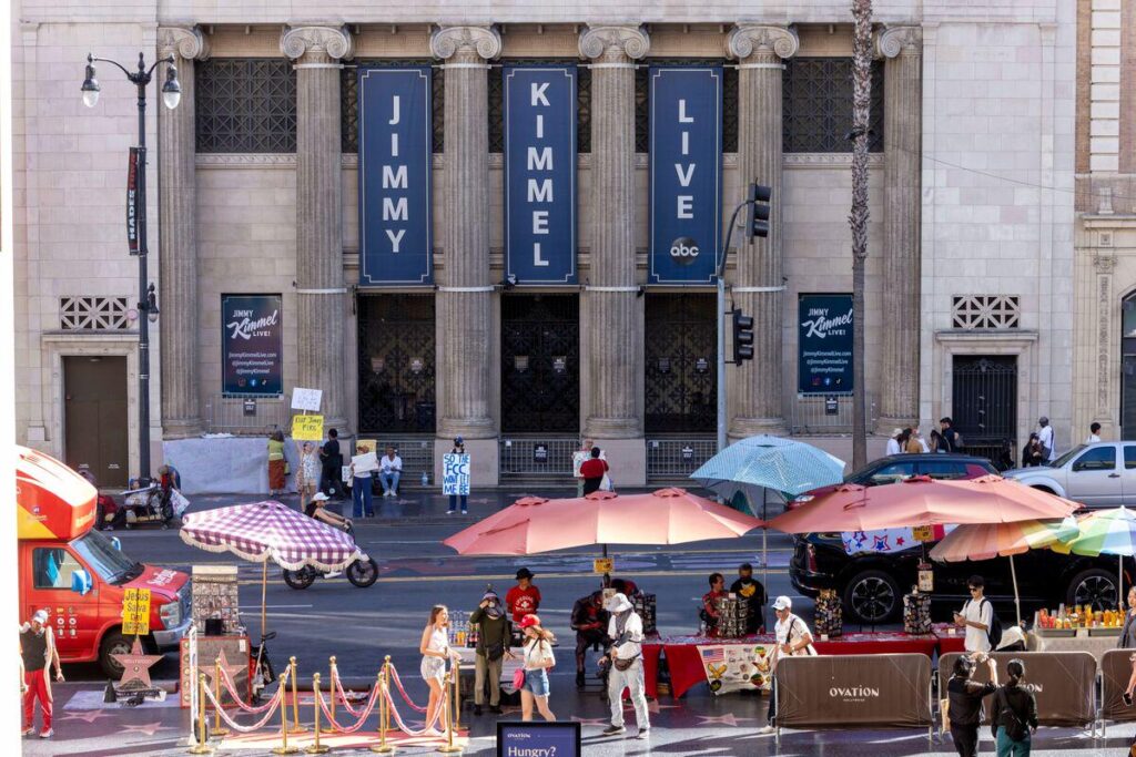 Jimmy Kimmel and Disney executives will meet again early next week to discuss his future. Disney wants Kimmel back on the air, but executives have asked him to tone down his political rhetoric. Disney has been talking to Nexstar and Sinclair about carrying the show if it comes back.