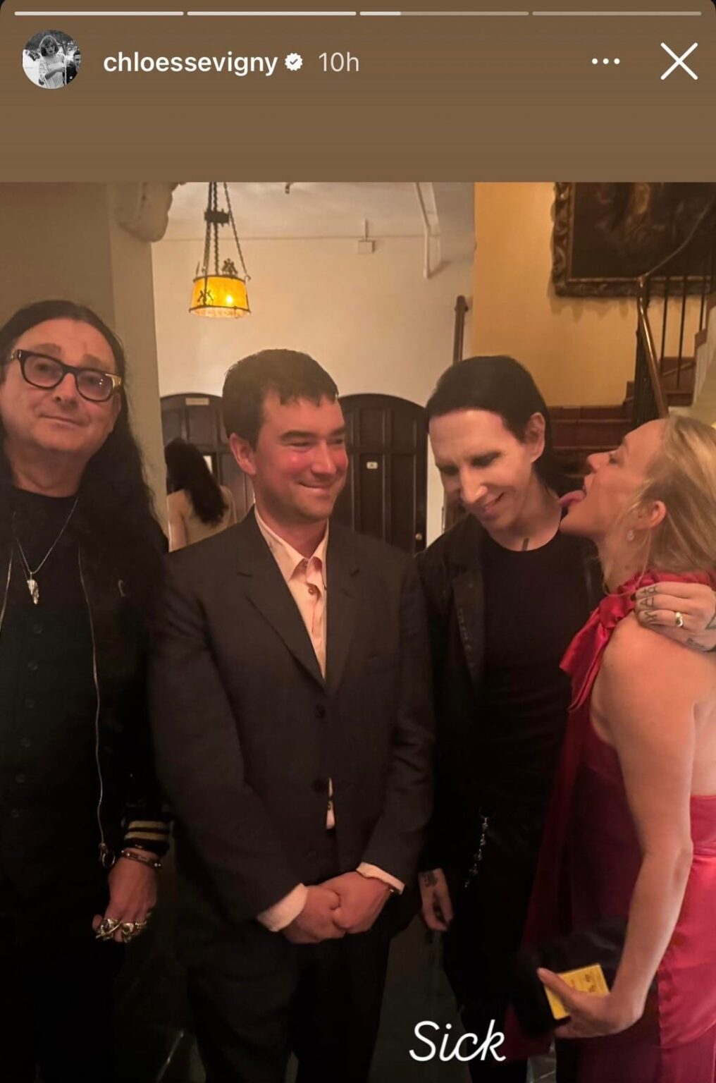 Chloe Sevigny hanging out with known abuser Marylin Manson